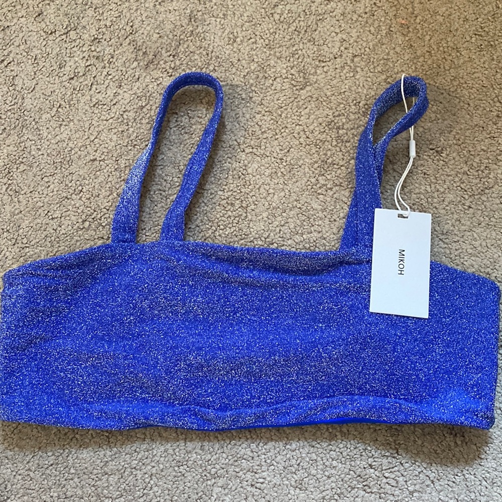 Mikoh Blue Sparkle Kano Top XL